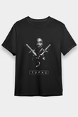 Tupac Shakur Siyah Unisex Tişört T-Shirt - TişörtFabrikası