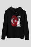 Türkiye Siyah Unisex Hoodie