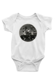 Turnstile Baskılı Beyaz Unisex Bebek Body - Zıbın