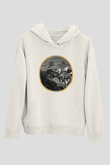 Turnstile Baskılı Beyaz Unisex Kapüşonlu Sweatshirt