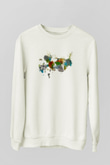 Tuval Beyaz Unisex Sweatshirt