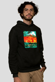 Tuval Siyah Unisex Hoodie