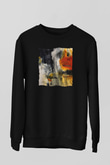 Tuval Siyah Unisex Sweatshirt