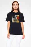 Tuval Siyah Unisex Tişört T-Shirt - TişörtFabrikası