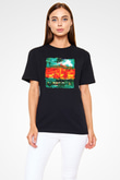 Tuval Siyah Unisex Tişört T-Shirt - TişörtFabrikası