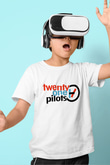 Twenty One Pilots Baskılı Beyaz Unisex Çocuk Tişört