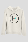 Twenty One Pilots Beyaz Unisex Hoodie