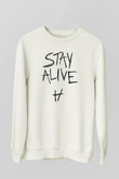 Twenty One Pilots Beyaz Unisex Sweatshirt