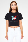Twenty One Pilots Siyah Crop Top Tişört