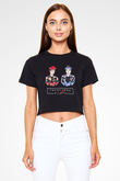 Twenty One Pilots Siyah Crop Top Tişört