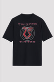 Twisted Sister Siyah Unisex Oversize Tişört T-Shirt
