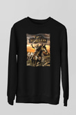 Two Worlds Siyah Unisex Sweatshirt