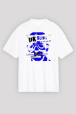 U.K. Subs Beyaz Unisex Oversize Tişört T-Shirt