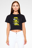 U.K. Subs Siyah Crop Top Tişört