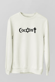 U2 Beyaz Unisex Sweatshirt