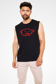 U2 Siyah Unisex Kolsuz Tişört