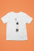 Uçurtma Kayağı Baskılı Unisex Beyaz Çocuk Tişört - Tshirt