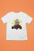 Ultraman Hotrod Baskılı Unisex Beyaz Çocuk Tişört