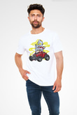 Ultraman Hotrod Baskılı Unisex Beyaz Tişört