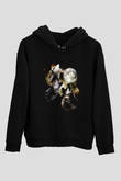 Uluyan KurtlarSiyah  Unisex Hoodie