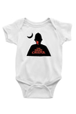 Uncle Acid Baskılı Beyaz Unisex Bebek Body - Zıbın