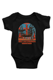 Uncle Acid Baskılı Unisex Siyah Bebek Body - Zıbın