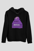 Uncle Acid Baskılı Unisex Siyah Kapüşonlu Sweatshirt