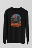 Uncle Acid Baskılı Unisex Siyah Sweatshirt