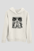 Underoath Baskılı Beyaz Unisex Kapüşonlu Sweatshirt