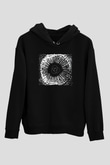 Underoath Baskılı Unisex Siyah Kapüşonlu Sweatshirt