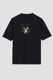 Underoath Baskılı Unisex Siyah Oversize Tişört - Tshirt