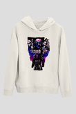 Undertaker Baskılı Beyaz Unisex Hoodie