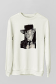 Undertaker Baskılı Beyaz Unisex Sweatshirt