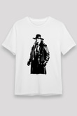 Undertaker Unisex Baskılı Beyaz Tişört - Tshirt