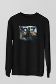 Unisex 1917 Baskılı Siyah Sweatshirt