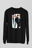 Unisex 21 Baskılı Siyah Sweatshirt