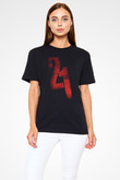 Unisex 21 Grams Baskılı Siyah T-shirt
