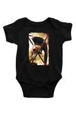 Unisex 300 Baskılı Siyah Bebek Body - Zıbın