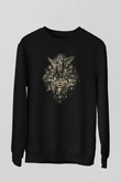 Unisex Açlık Oyunları (The Hunger Games) Baskılı Siyah Sweatshirt