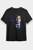 Unisex Adam Driver Baskılı Siyah Tişört
