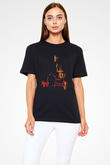 Unisex Affedilmeyen (Unforgiven) Baskılı Siyah T-Shirt