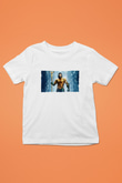 Unisex Aquaman Baskılı Beyaz Çocuk Tişört