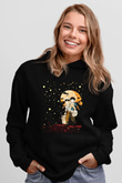 Unisex Ateşböceklerinin Mezarı (Grave of the Fireflies) Baskılı Siyah Kapüşonlu Sweatshirt