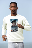 Unisex Atlantik Savaşı (Greyhound) Baskılı Beyaz Sweatshirt