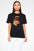 Unisex Av (The Hunt) Baskılı Siyah Tshirt