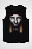 Unisex Ayin (The Rite) Baskılı Siyah Kolsuz Tshirt