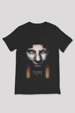 Unisex Ayin (The Rite) Baskılı Siyah V Yaka Tshirt