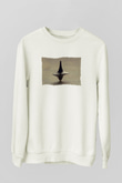 Unisex Başlangıç (Inception) Baskılı Beyaz Sweatshirt