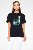Unisex Başlangıç (Inception) Baskılı Siyah Tshirt
