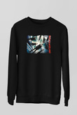 Unisex Başlangıç (Inception) Baskılı Siyah Sweatshirt